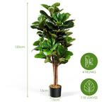 2dekans | Coast 120 cm Artificial Fig Tree Art Plant, Ophalen of Verzenden, Zo goed als nieuw
