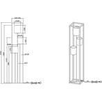 LED Vloerlamp - Vloerverlichting - Trion Rocky - E27 Fitting, Huis en Inrichting, Lampen | Vloerlampen, Ophalen of Verzenden, Nieuw