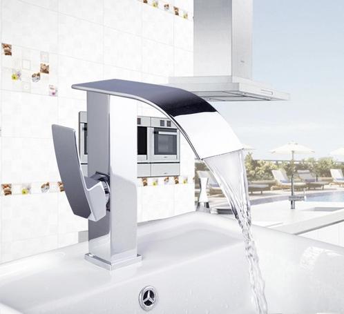 Watervalkraan Flamingo Elegance chroom uitvoering, Doe-het-zelf en Verbouw, Sanitair, Nieuw, Verzenden
