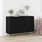 vidaXL Dressoir met lade Zwart eiken 101.5 x 35 x 70 cm, Huis en Inrichting, Kasten | Dressoirs, Verzenden, Nieuw, Overige houtsoorten