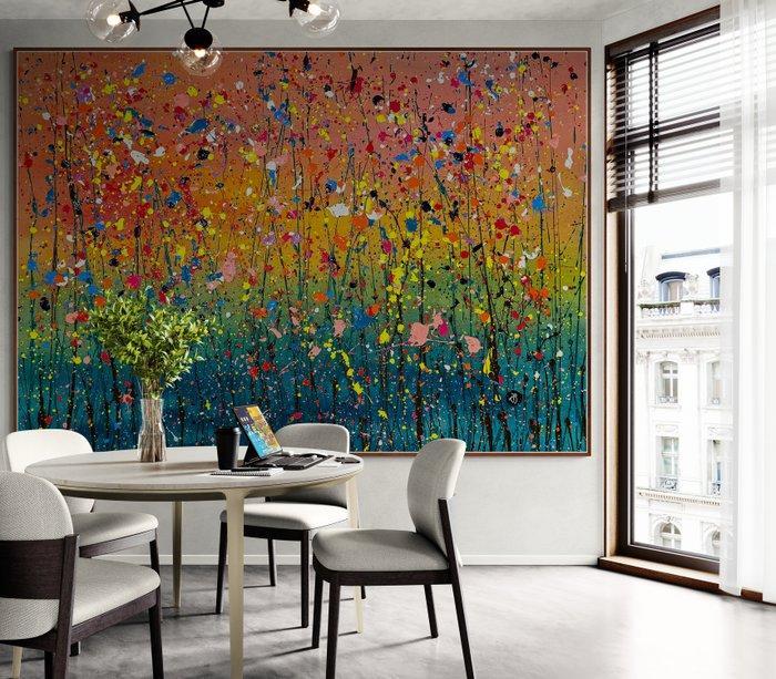 Arvydas Gaiciunas (Retne) - Tlo N-5 (XXL) – Abstract, Antiek en Kunst, Kunst | Schilderijen | Modern