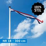 NR 18: Nederlandse wimpel 300 cm marineblauw 100% stil, Nieuw