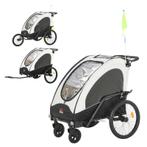 TRUUSK 3 In 1 Kinderkar Aluminium Kinder Jogger Fietskar Fie, Verzenden, Nieuw