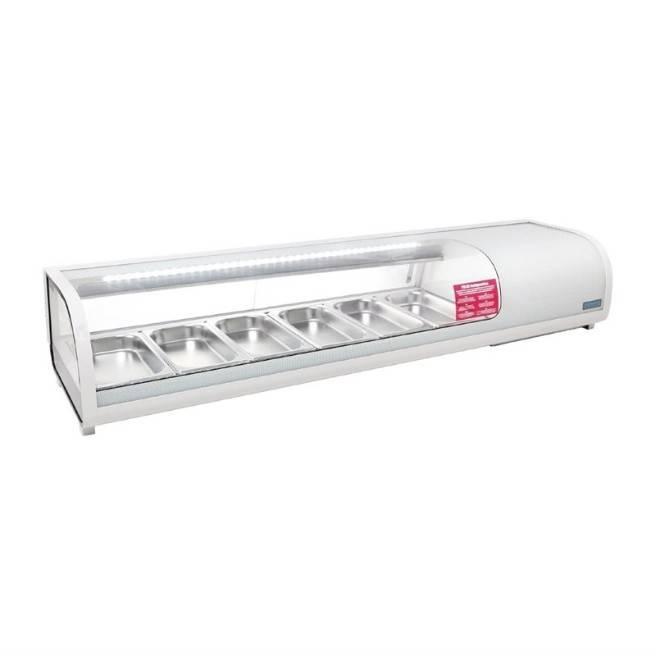 Gekoelde tapas vitrine | 6x 1/3GN, Zakelijke goederen, Horeca | Keukenapparatuur, Nieuw in verpakking, Verzenden