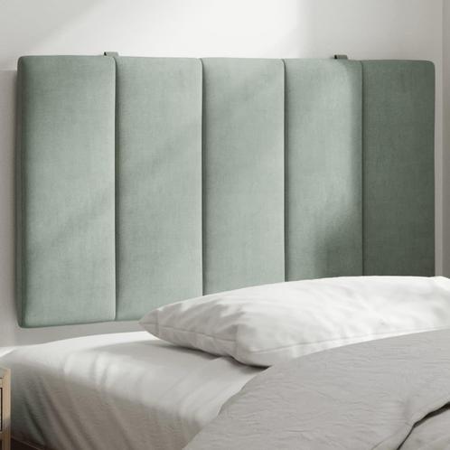 vidaXL Hoofdbordkussen 90 cm velvet lichtgrijs, Huis en Inrichting, Slaapkamer | Bedden, Grijs, Nieuw, Stof, Verzenden