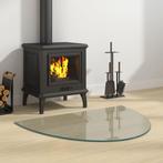 vidaXL Glasplaat voor openhaard half rond 800x600 mm, Verzenden, Nieuw