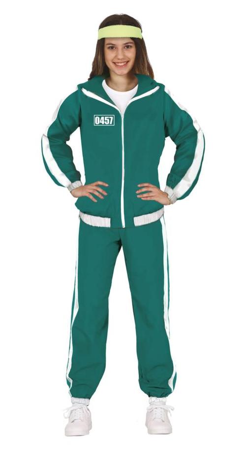 Trainingspak Met Cijfers Meisjes Groen 14/16 jaar, Kinderen en Baby's, Carnavalskleding en Verkleedspullen, Nieuw, Verzenden
