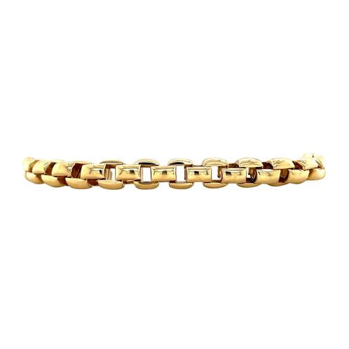 Gouden Fope armband 19 cm 18 karaat, Sieraden, Tassen en Uiterlijk, Armbanden, Goud, Zo goed als nieuw, Goud, Verzenden