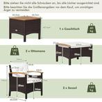 2dekans | Coast Basket Furniture Set 5-delige rotan meubels, Tuin en Terras, Ophalen of Verzenden, Zo goed als nieuw