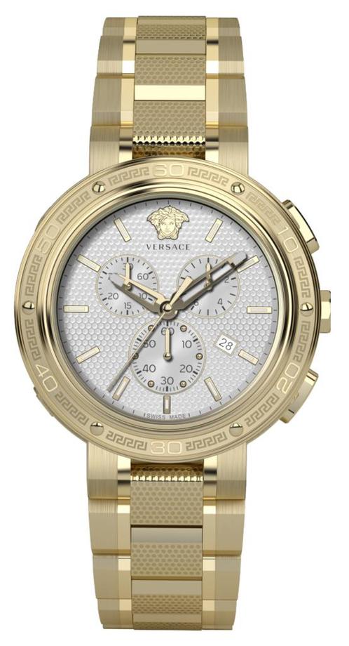 Versace VE2H00621 V-Extreme Pro horloge 46 mm, Sieraden, Tassen en Uiterlijk, Horloges | Heren, Staal, Nieuw, Staal, Overige merken