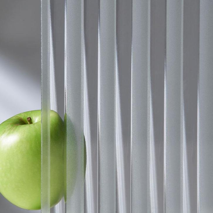 Enkel glas figuurglas Canale mat / blank 4mm, Doe-het-zelf en Verbouw, Glas en Ramen, Nieuw, Ophalen of Verzenden