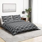 vidaXL Dekbedovertrekset 155x220 cm katoen grijs, Verzenden, Nieuw, Grijs