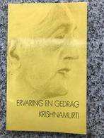 Ervaring en gedrag (Krishnamurti), Boeken, Filosofie, Gelezen, Krishnamurti, Wijsbegeerte of Ethiek, Verzenden