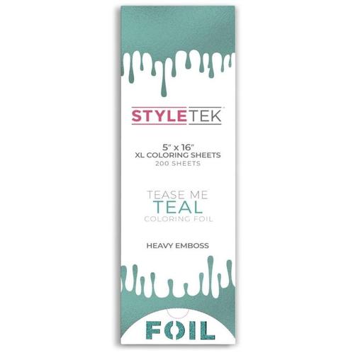 Styletek XL Aluminium Folie - Teal - 200 stuks, Sieraden, Tassen en Uiterlijk, Uiterlijk | Haarverzorging, Overige typen, Nieuw