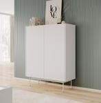 Meubella Dressoir beige 97x37x122 cm - Opbergkast, 50 tot 100 cm, Nieuw, 25 tot 50 cm, Modern