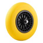 Kruiwagenwiel geel 4.00x8 anti-lek + bevestiging, Auto diversen, Verzenden, Nieuw