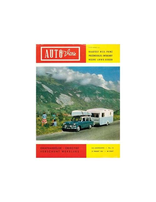 1961 AUTOVISIE MAGAZINE 13 NEDERLANDS, Boeken, Auto's | Folders en Tijdschriften