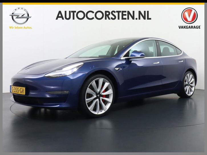Zakelijke Lease |  Tesla Model 3 Performance AWD 513PK FSD M, Auto's, Tesla, Lease, Zwart, Automaat, Hatchback, Financial lease