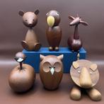 Senshukai  - Speelgoed meubels 6 Vintage wooden animals, Antiek en Kunst