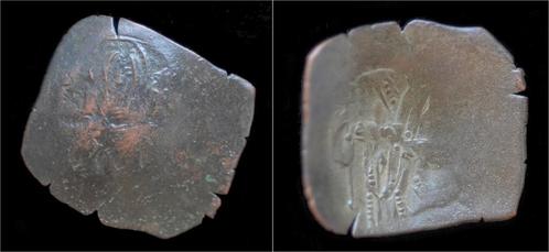 1195-1203ad Byzantine Isaac Ii Angelus billon aspron trachy, Postzegels en Munten, Munten | Europa | Niet-Euromunten, Verzenden
