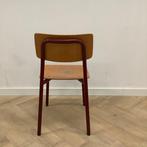 Tweedehands schoolstoel zithoogte 43 cm, licht beuken - rood, Huis en Inrichting, Stoelen, Ophalen of Verzenden, Gebruikt, Hout