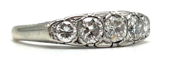 Ring - 18 karaat Witgoud - 0.85ct. tw. Diamant (Natuurlijk), Sieraden, Tassen en Uiterlijk, Ringen