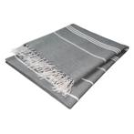 Hammam Badlaken Black 90x165cm 100% Katoen - Treb WS, Nieuw, Handdoek, Verzenden, Overige kleuren