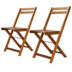 Bistrostoelen Acaciahout | Gebruikt | 40%, Tuin en Terras, Tuinstoelen, Ophalen of Verzenden, Nieuw, Hout, Inklapbaar