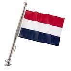 RVS 316 Vlaggenstok 90 cm Compleet met Houder en Nederlandse, Diversen, Vlaggen en Wimpels, Ophalen of Verzenden, Nieuw
