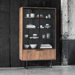 *WOONWINKEL* DTP Home Odeon Teakhouten Vitrinekast 220x120 C, Verzenden, Nieuw