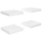 Witte Zwevende Planken (4 stuks) | Tweedekansje | OP=OP, Ophalen of Verzenden, Nieuw