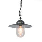 Industriële hanglamp zink IP44 - Munich, Tuin en Terras, Nieuw, Overige materialen, 50 tot 250 watt