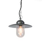 Industriële hanglamp zink IP44 - Munich, Tuin en Terras, Buitenverlichting, Nieuw, Overige materialen, 50 tot 250 watt