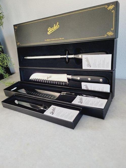 Berkel - Tafelmessenset (4) - Elegance, Santoku - Staal, Antiek en Kunst, Antiek | Keukenbenodigdheden