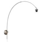Moderne wandlamp staal zonder kap - Boog, Nieuw, Overige materialen, Modern