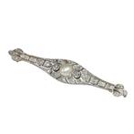 Broche - 18 karaat Geel goud -  1.36ct. tw. Diamant