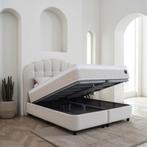 Opbergboxspring Gradia Grijs/Beige - 160x200 cm, Verzenden, Beige, Nieuw, Modern