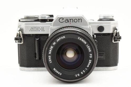 Canon AE-1 + FD 2.8/28mm S.C. READ Single lens reflex, Audio, Tv en Foto, Fotocamera's Analoog