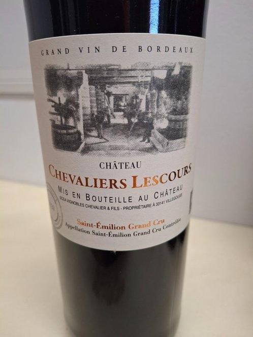 2020 Chevaliers Lescours, - Saint-Émilion Grand Cru - 9, Verzamelen, Wijnen
