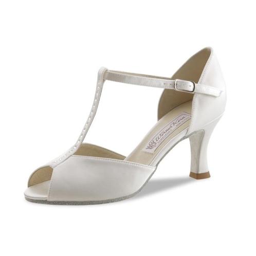 Mona Wit Satijn dames Dansschoenen, Sport en Fitness, Ballet, Verzenden