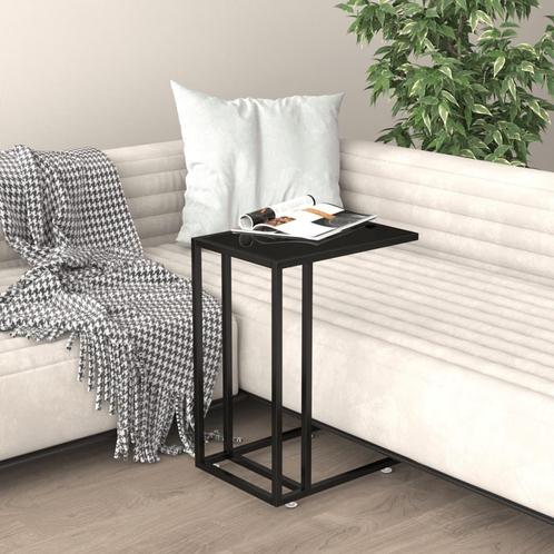 vidaXL Computer bijzettafel 50x35x65 cm gehard glas zwart, Huis en Inrichting, Tafels | Bijzettafels, Nieuw, Verzenden
