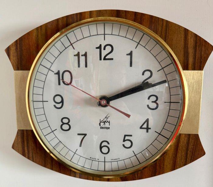 Wandklok - JAZ S.A. – MADE IN FRANCE - - bolvormig glas -, Antiek en Kunst, Curiosa en Brocante