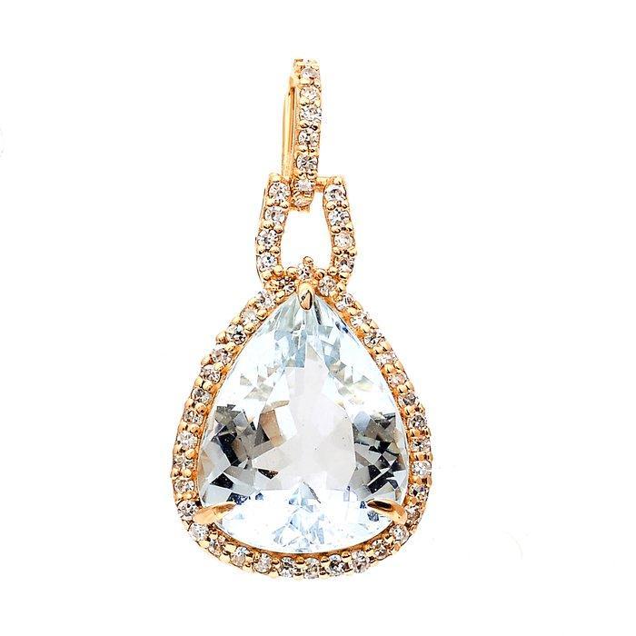 Zonder Minimumprijs - Hanger - 14 karaat Geel goud - 3.39ct., Sieraden, Tassen en Uiterlijk, Antieke sieraden