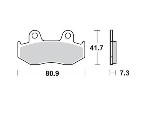 Mino voor of achter remblokken M0092M, Motoren, Overige Motoren, Verzenden