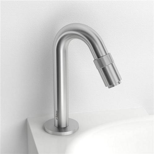 Fonteinkraan Clou Freddo 9 8.4x15.5cm RVS Geborsteld, Doe-het-zelf en Verbouw, Sanitair, Kraan, Nieuw, Ophalen of Verzenden