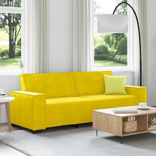 vidaXL Driezitsbank 180 cm fluweel geel, Huis en Inrichting, Banken | Bankstellen, Nieuw, Stof, Driepersoons, Verzenden