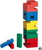 Vallende Toren Kleur (Jenga) | Philos - Gezelschapsspellen, Hobby en Vrije tijd, Gezelschapsspellen | Bordspellen, Verzenden, Nieuw