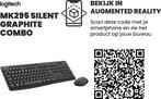Draadloze muis en toetsenbord - AZERTY BE - Graphite Logitec, Verzenden, Nieuw
