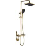 REA Thermostatische regendouche - geborsteld goud - 30 cm..., Ophalen of Verzenden, Nieuw
