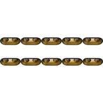 10x Spot Armatuur - GU10 Inbouwspot - Pragmi Zano Pro Ovaal, Metaal of Aluminium, Nieuw, Ophalen of Verzenden, Led